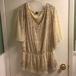 Gold Sequin Top